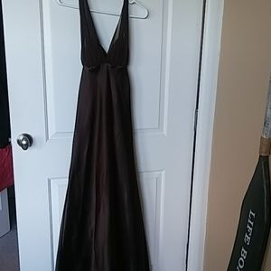 David's Bridal Empire Waist Charmeuse Chiffon gown